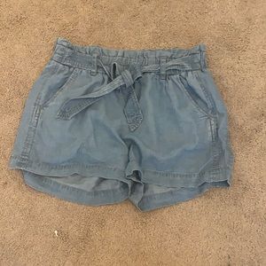 never worn paper bag jean shorts